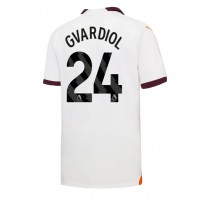 Manchester City Josko Gvardiol #24 Replica Away Shirt 2023-24 Short Sleeve